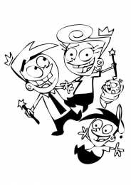 Раскраска Волшебные Покровители Раскраска для девочек. Раскраска волшебные покровители.      