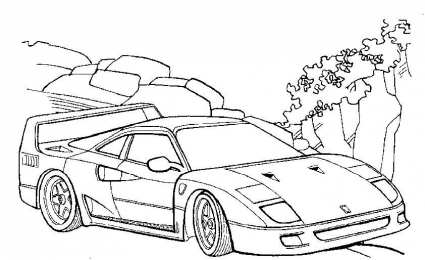 Раскраски гоночные машины Раскраски гоночные машины для мальчиков школьников. Машины. 