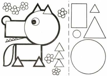 Раскраски аппликации Раскраски аппликации для детей. Сделай поделку из бумаги.   