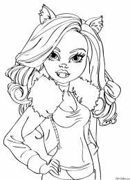 Раскраски Монстр Хай Раскраски для девочек Монстр Хай. Раскрась красивых Монстр Хай.