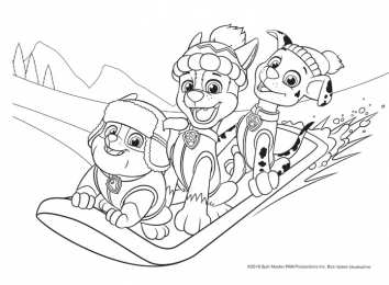 Раскраски Щенячий патруль Раскраска для маленьких мальчиков про щенячий патруль. Мультфильм.