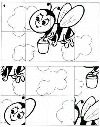 Раскраски разрезанные картинки Найди и раскрась разрезанные картинки. Раскраски пазлы.     