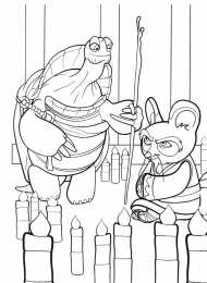 Раскраски Кунг Фу Панда Раскраска для детей Кунг Фу Панда. Раскрась панду.           