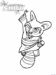 Раскраски Кунг Фу Панда Раскраска для детей Кунг Фу Панда. Раскрась панду.           