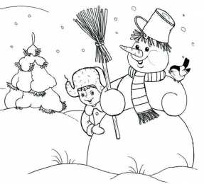 Раскраски зима Раскраски Зима для детей. Раскраски для самых маленьких     