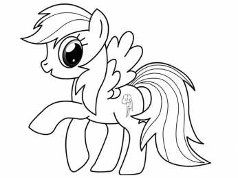 Раскраски Пони Раскраски для девочек. Разукрась пони. Розовые пони. Мультфильмы.
