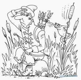 Раскраска Царевна Лягушка Раскраска для девочек про Царевну Лягушку.                  