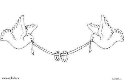 Раскраски про свадьбу. Раскраски про свадьбу для детей. Самый счастливый день.     