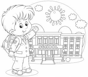 Раскраски про школу. Раскраски для детей которые учатся в школе. Раскраски про школу.