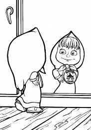 Раскраски Маша и медведь Детские раскраски Маша и медведь. Раскраски для девочек. Маша и медведь.