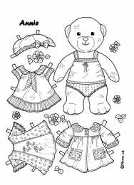 Раскраски бумажные куклы и их платья Обучающие раскраски бумажные куклы и их платья. Нужно раскрасить куклу.