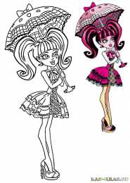 Раскраски Монстр Хай Раскраски для девочек Монстр Хай. Раскрась красивых Монстр Хай.