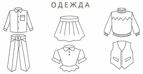 Раскраски Одежда Раскраски для малышей. Раскраски в виде одежды для детей.   