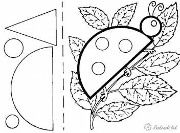 Раскраски аппликации Раскраски аппликации для детей. Сделай поделку из бумаги.   