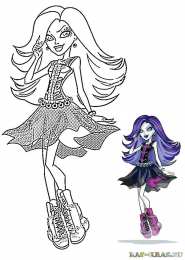 Раскраски Монстр Хай Раскраски для девочек Монстр Хай. Раскрась красивых Монстр Хай.