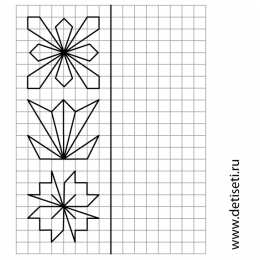 Раскраски повтори узор Детские раскраски повтори узор. Раскрась и повтори узор для детей.