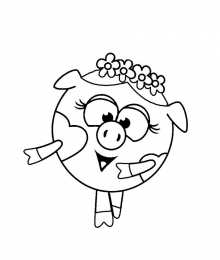 раскраски смешарики Раскраски для девочек смешарики.                            