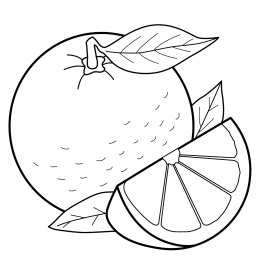 Раскраски Изучаем фрукты Изучаем фрукты с детьми. Раскрась фрукты. Раскраски для дошкольника.
