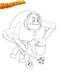 Раскраски Лунтик и его друзья Раскраска для детей лунтик и его лучшие друзья              