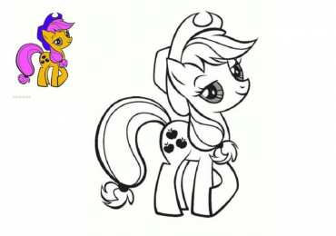 Раскраски Пони Раскраски для девочек. Разукрась пони. Розовые пони. Мультфильмы.