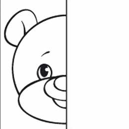 Раскраски дорисуй половинку Необходимо дорисовать половину. Обучающая раскраска для детей. Половинка.