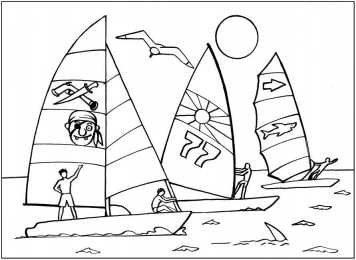 Раскраски морской пейзаж Раскраски для детей морской пейзаж. Морская вода. Морские обитатели.