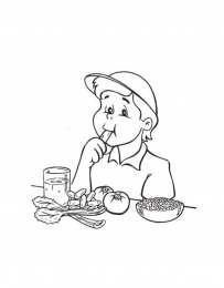 Раскраски Кто что ест ? Раскраски для детей. Кто что ест? Обучающие раскраски. Еда.  