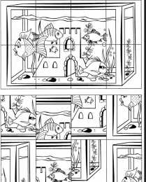 Раскраски разрезанные картинки Найди и раскрась разрезанные картинки. Раскраски пазлы.     