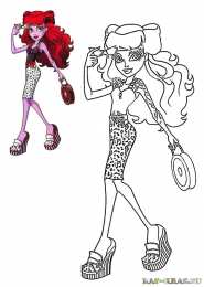 Раскраски Монстр Хай Раскраски для девочек Монстр Хай. Раскрась красивых Монстр Хай.