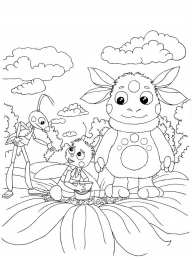 Раскраски Лунтик и его друзья Раскраска для детей лунтик и его лучшие друзья              