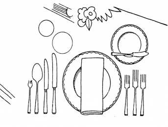 Раскраски праздничный стол Раскраска для детей праздничный стол. Красивый стол на праздник.
