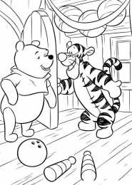 Раскраска Винни Пух Раскраска для детей Винни Пух , Пятачок и их лучшие друзья.  