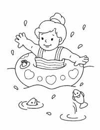 Раскраски Лето, отдых, каникулы Раскраски про лето для детей. Летние каникулы. Каникулы летом.