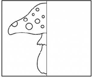 Раскраски дорисуй половинку Необходимо дорисовать половину. Обучающая раскраска для детей. Половинка.