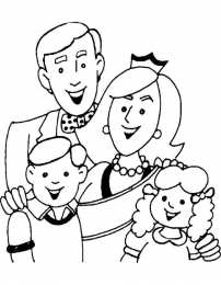 Раскраски Моя семья Обучающая раскраска моя семья для детей. Раскраска про семью.