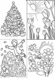 Раскраски времена года Раскраски времена года для детей и самых маленьких малышей. 