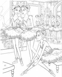 Раскраски балерины Раскраски для девочек балерины. Тансовщицы. Танец балерин.  