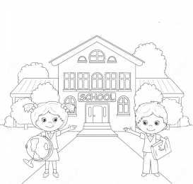  Раскраски про школу