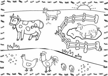 Раскраски животные Раскраски домашние животные