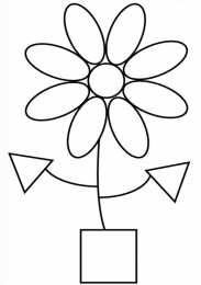  Раскраски геометрические фигуры.