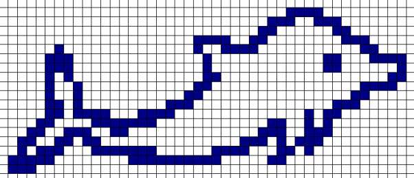  Раскраски рисуем по клеточкам
