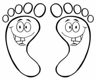  раскраска чьи следы?